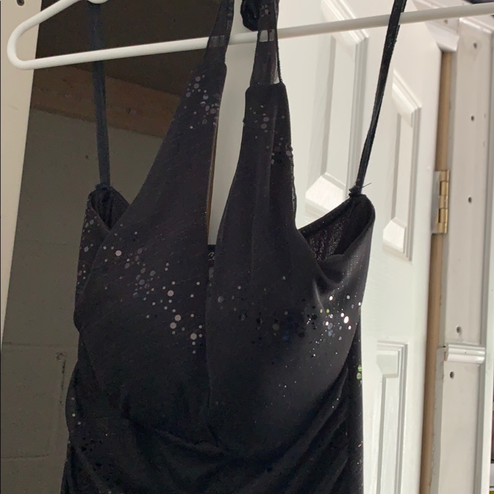 Black Halter Top Dress